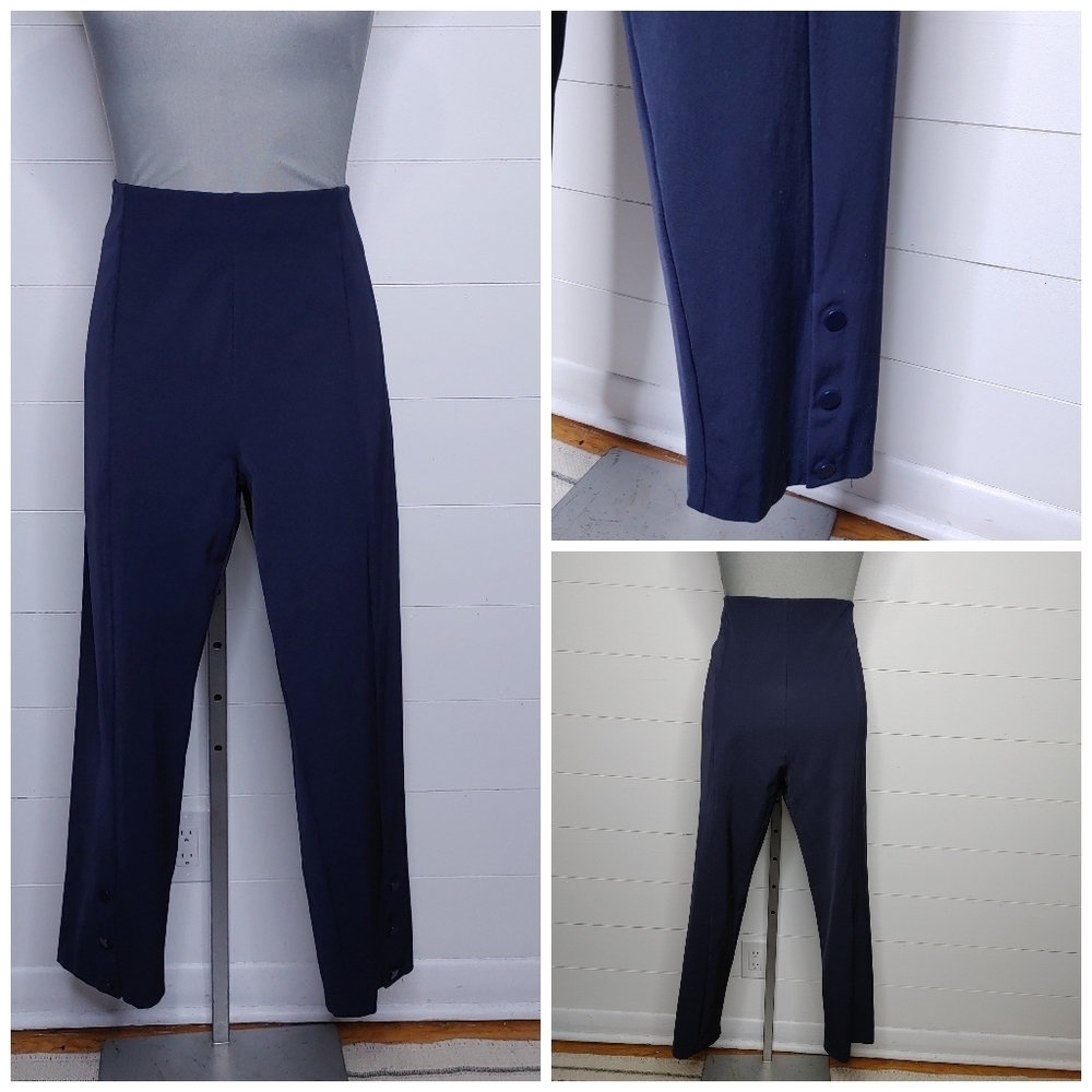 ST. John Navy Stretch Pants Size 12